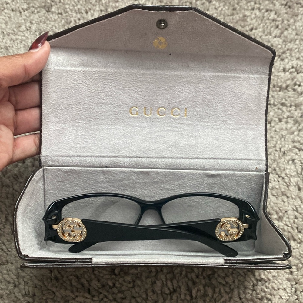 Very Rare Gucci GG 3557 black reading glasses frames